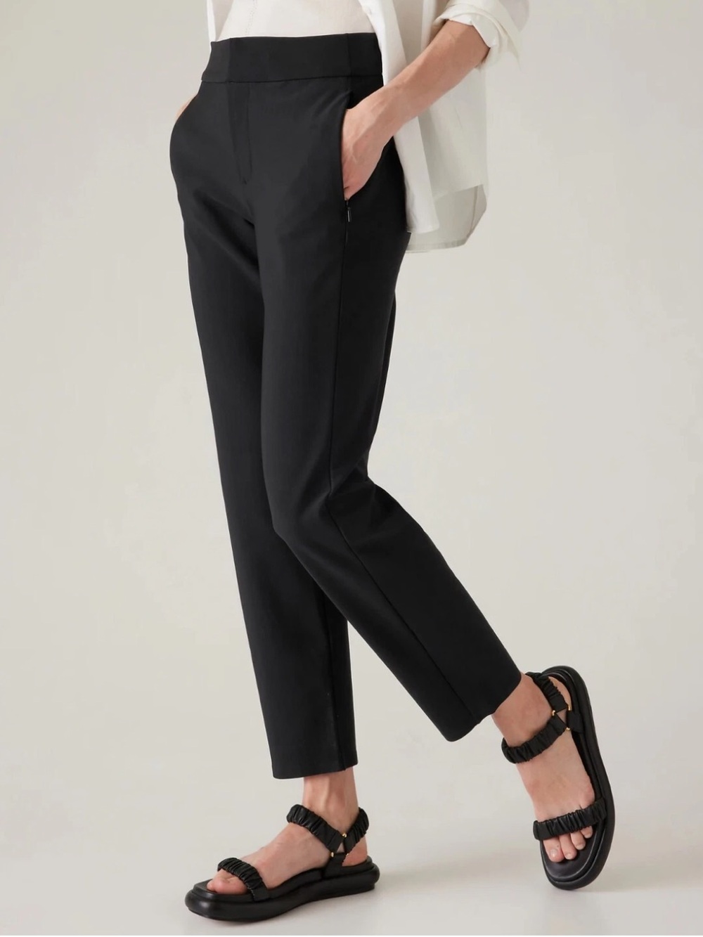 Stellar Trouser Women’s Black Slim Tapered Ankle Pants